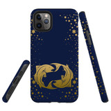 For iPhone 11 Pro Case, Tough Protective Back Cover, Pisces Drawing | Protective Cases | iCoverLover.com.au