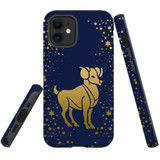 For iPhone 12 mini Case, Tough Protective Back Cover, Aries Drawing | Protective Cases | iCoverLover.com.au