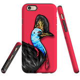 For iPhone 6 & 6S Case, Tough Protective Back Cover, Cassowary Portrait | Protective Cases | iCoverLover.com.au