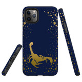 For iPhone 11 Pro Case, Tough Protective Back Cover, Scorpio Drawing | Protective Cases | iCoverLover.com.au