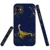 For iPhone 11 Case, Tough Protective Back Cover, Scorpio Drawing | Protective Cases | iCoverLover.com.au