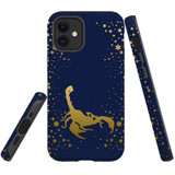 For iPhone 12 mini Case, Tough Protective Back Cover, Scorpio Drawing | Protective Cases | iCoverLover.com.au