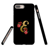 For iPhone 8+ Plus/7+ Plus Case, Tough Protective Back Cover, Embellished Letter E | Protective Cases | iCoverLover.com.au