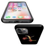 For iPhone 14 Pro Max/14 Pro/14 and older Case, Protective Back Cover, Embellished Letter X | Shockproof Cases | iCoverLover.com.au