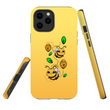 For iPhone 12 / 12 Pro Case, Tough Protective Back Cover, Honey Bees | Protective Cases | iCoverLover.com.au