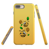For iPhone 8+ Plus/7+ Plus Case, Tough Protective Back Cover, Honey Bees | Protective Cases | iCoverLover.com.au