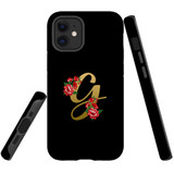 For iPhone XR Case, Tough Protective Back Cover, Embellished Letter G | Protective Cases | iCoverLover.com.au