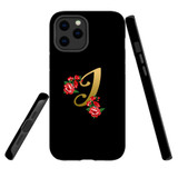 For iPhone 12 Pro Max Case, Tough Protective Back Cover, Embellished Letter I | Protective Cases | iCoverLover.com.au