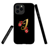 For iPhone 12 / 12 Pro Case, Tough Protective Back Cover, Embellished Letter I | Protective Cases | iCoverLover.com.au