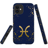 For iPhone 12 mini Case, Tough Protective Back Cover, Pisces Sign | Protective Cases | iCoverLover.com.au