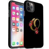 For iPhone 14 Pro Max/14 Pro/14 and older Case, Protective Back Cover, Embellished Letter O | Shockproof Cases | iCoverLover.com.au