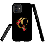For iPhone 12 mini Case, Tough Protective Back Cover, Embellished Letter O | Protective Cases | iCoverLover.com.au