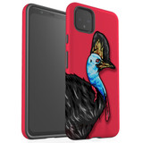 For Google Pixel 5/4a 5G,4a,4 XL,4/3XL,3 Case, Tough Protective Back Cover, Cassowary Portrait | Protective Cases | iCoverLover.com.au