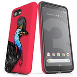 For Google Pixel 3 Case, Tough Protective Back Cover, Cassowary Portrait | Protective Cases | iCoverLover.com.au