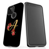 For Google Pixel 4a 5G Case, Tough Protective Back Cover, Embellished Letter A | Protective Cases | iCoverLover.com.au
