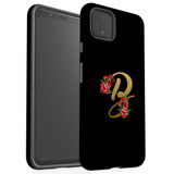 For Google Pixel 7, 6 Pro, 5, 4A 5G, 4A, 4 XL, 4 Case, Tough Protective Back Cover, Embellished Letter B | Protective Cases | iCoverLover.com.au