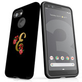 For Google Pixel 3 Case, Tough Protective Back Cover, Embellished Letter E | Protective Cases | iCoverLover.com.au