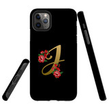 For iPhone 11 Pro Case, Tough Protective Back Cover, Embellished Letter J | Protective Cases | iCoverLover.com.au