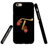 For iPhone 6 & 6S Case, Tough Protective Back Cover, Embellished Letter T | Protective Cases | iCoverLover.com.au