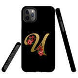 For iPhone 11 Pro Case, Tough Protective Back Cover, Embellished Letter U | Protective Cases | iCoverLover.com.au