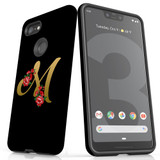 For Google Pixel 3 XL Case, Tough Protective Back Cover, Embellished Letter M | Protective Cases | iCoverLover.com.au