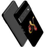 For Google Pixel 6 Pro Case Tough Protective Cover Embellished Letter N