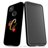 For Google Pixel 4a Case, Tough Protective Back Cover, Embellished Letter C | Protective Cases | iCoverLover.com.au