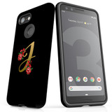For Google Pixel 3 Case, Tough Protective Back Cover, Embellished Letter J | Protective Cases | iCoverLover.com.au