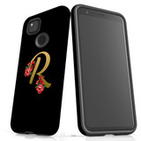 For Google Pixel 4a Case, Tough Protective Back Cover, Embellished Letter R | Protective Cases | iCoverLover.com.au