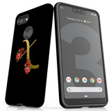 For Google Pixel 3 XL Case, Tough Protective Back Cover, Embellished Letter X | Protective Cases | iCoverLover.com.au