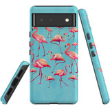 For Google Pixel 6 Case, Protective Back Cover,Flamingoes | Shielding Cases | iCoverLover.com.au