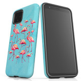 For Google Pixel 5/4a 5G,4a,4 XL,4/3XL,3 Case, Tough Protective Back Cover, Flamingoes | Protective Cases | iCoverLover.com.au