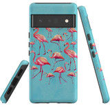 For Google Pixel 6 Pro Case Tough Protective Cover Flamingoes