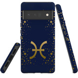 For Google Pixel 6 Pro Case Tough Protective Cover Pisces Sign