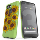 For Google Pixel 3 Case, Tough Protective Back Cover, Sunflowers | Protective Cases | iCoverLover.com.au