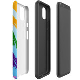 For Google Pixel 5/4a 5G,4a,4 XL,4/3XL,3 Case, Tough Protective Back Cover, Rainbow Brushes | Protective Cases | iCoverLover.com.au