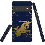 For Google Pixel 6 Pro Case Tough Protective Cover Capricorn Drawing