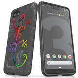 For Google Pixel 3 XL Case, Tough Protective Back Cover, Colorful Lizard | Protective Cases | iCoverLover.com.au