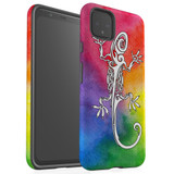 For Google Pixel 5/4a 5G,4a,4 XL,4/3XL,3 Case, Tough Protective Back Cover, Rainbow Lizard | Protective Cases | iCoverLover.com.au