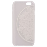 White Half Mandala Clear iPhone 6 Plus & 6S Plus Case | Fashion iPhone 6 PLUS & 6S PLUS Cases | Fashion iPhone 6 PLUS & 6S PLUS Covers | iCoverLover