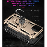 For iPhone 13 Pro Max, 13, 13 Pro, 13 mini Case, Protective Shockproof TPU/PC Cover, Ring Holder, Gold | Armour Cases | iCoverLover.com.au