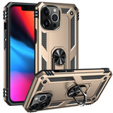 For iPhone 13 Pro Max Case Protective TPU + PC Protective Cover with 360 Degree Rotating Holder, Gold | Plastic Cases | iCoverLover.com.au