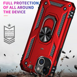 For iPhone 13 Pro Max, 13, 13 Pro, 13 mini Case, Protective Shockproof TPU/PC Cover, Ring Holder, Red | Armour Cases | iCoverLover.com.au