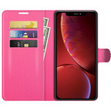 For iPhone 13/13 mini Case, Lychee Wallet Folio Cover, Kickstand, Rose Red | PU Leather Cases | iCoverLover.com.au