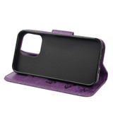 For iPhone 13 Pro Max, 13 Pro, 13 mini Case, Vintage Butterflies Pattern Wallet Cover, Stand, Purple | PU Leather Cases | iCoverLover.com.au
