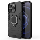For iPhone 13 Pro Case Protective Armour Cover with Magnetic Ring Holder, Black | Plastic Cases | iCoverLover.com.au