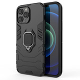 For iPhone 13 Pro Max Case Protective Armour Cover with Magnetic Ring Holder, Black | Plastic Cases | iCoverLover.com.au