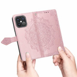 For iPhone 13 Pro Max, 13, 13 Pro, 13 mini Case, Mandala Design Wallet Cover, Rose Gold | PU Leather Cases | iCoverLover.com.au