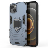 For iPhone 13 Case Protective Armour Cover with Magnetic Ring Holder, Navy Blue | Plastic Cases | iCoverLover.com.au