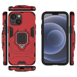 For iPhone 13 Pro Max, 13, 13 Pro, 13 mini Case, Shockproof PC/TPU Protective Cover with Magnetic Ring Holder, Red | Plastic Cases | iCoverLover.com.au